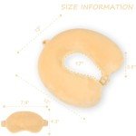 Memory Foam Travel Pillow Set with Eye Mask