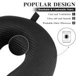 2 Pack Travel Neck Pillow Covers - Soft & Washable