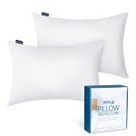 2 Pack Waterproof Toddler Travel Pillow Covers