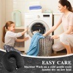 2 Pack Travel Neck Pillow Covers - Soft & Washable