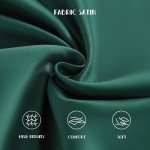 Silk Satin Toddler Pillowcases - 2 Pack, Dark Green