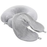 2 Pack Soft U-Shaped Neck Pillow Covers