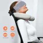 Travel Neck Pillow with Headrest Strap - Compact