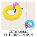 Plush Dog Neck Pillow for Kids Travel Comfort