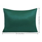 Silk Satin Toddler Pillowcases - 2 Pack, Dark Green