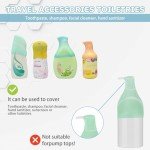 8 Pack Silicone Bottle Covers for Travel Essentials