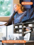 Travel Neck Pillow with Headrest Strap - Compact
