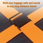 TSA Approved Luggage Straps - 4 Pack (Orange)