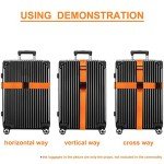 TSA Approved Luggage Straps - 4 Pack (Orange)