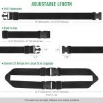 Adjustable 22-Inch Luggage Straps - 2 Pack