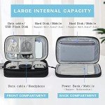Travel Cable Organizer Pouch for Electronics - Black