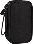 Travel Cable Organizer Pouch for Electronics - Black