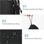 Travel Cable Organizer Pouch for Electronics - Black