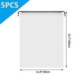 5 Pack Clear Travel Shoe Bags with Drawstring