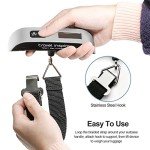 Portable Digital Luggage Scale for Travel - Silver