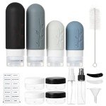 18-Pack TSA Approved Travel Toiletry Bottles