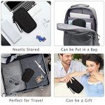 Travel Cable Organizer Pouch for Electronics - Black