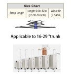 Adjustable Black Luggage Strap for Easy Travel