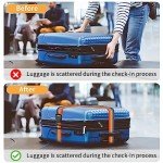 4 Pack Colorful Travel Luggage Straps 79" Long