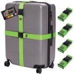 Gorilla Grip 4 Pack Luggage Straps - Green