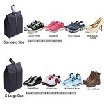 4 Pack Waterproof Travel Shoe Bags – Black