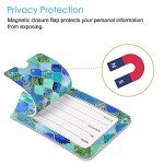 2 Pack Travel Luggage Tags with Privacy Cover