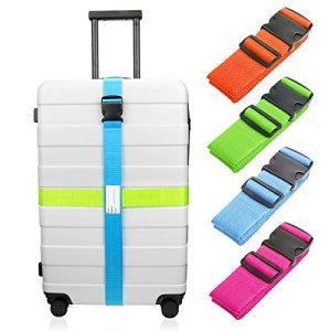 TSA Approved Luggage Straps - 4 Pack