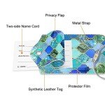2 Pack Travel Luggage Tags with Privacy Cover