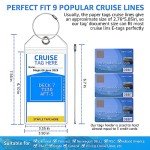 5-Pack Waterproof Luggage Tag Holders for Cruises