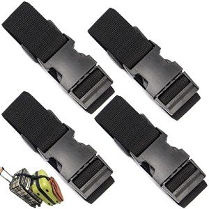 4-Pack Adjustable Luggage Straps for Easy Travel