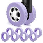 Set of 8 Silicone Luggage Wheel Covers