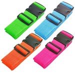 TSA Approved Luggage Straps - 4 Pack