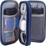 Navy Blue Electronic Organizer Bag for Travel