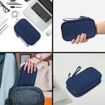 Navy Blue Electronic Organizer Bag for Travel