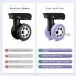 Set of 8 Silicone Luggage Wheel Covers