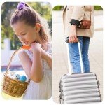 Bright Orange Luggage Handle Wraps - 2 Pack