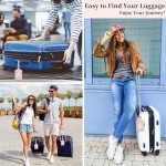 Personalized Letter A Luggage Tag - Pink