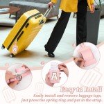 Personalized Letter A Luggage Tag - Pink