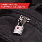 4-Pack TSA-Approved Luggage Locks - Brass