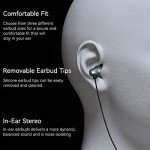 iRAG A101 Wired Earbuds Headphones for School Noise Isolating in-Ear Earphones with Microphone Remote with 3.5mm Plug in Audio Jack (Gun Metal)