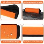 Bright Orange Luggage Handle Wraps - 2 Pack