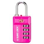 TSA Approved Travel Locks - Pink, 1 Pack