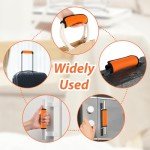 Bright Orange Luggage Handle Wraps - 2 Pack