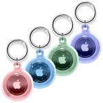 4 Pack Waterproof Airtag Holders with Keychain