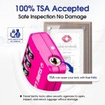 TSA Approved Travel Locks - Pink, 1 Pack