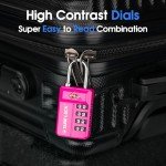 TSA Approved Travel Locks - Pink, 1 Pack