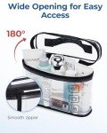 BAGSMART TSA Approved Clear Toiletry Bags - 2 Pack