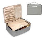 Ginsco Portable Makeup Bag with Brush Holder