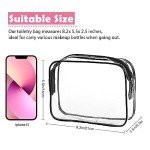 Clear Travel Toiletry Bag Set - 3 Pack