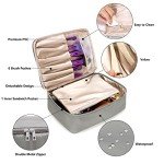 Ginsco Portable Makeup Bag with Brush Holder